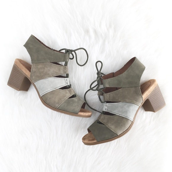 Rockport Shoes - 🦌Rockport "Taki" Olive Gradient Leather Sandals